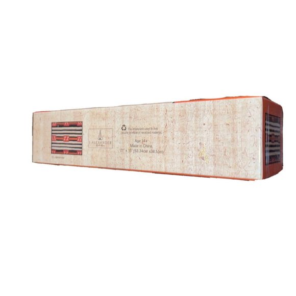 J Alexander Rustic Silver 500 Piece Puzzle Vintage Rug Navajo Age 14+ NEW Sealed - Picture 4 of 4